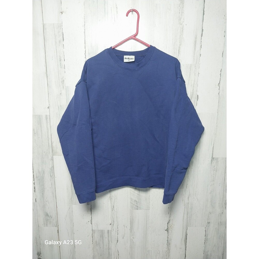 Lucid Blanks Unisex Adult Fleece Crewneck Sweatshirt  Blue XL Heavyweight
